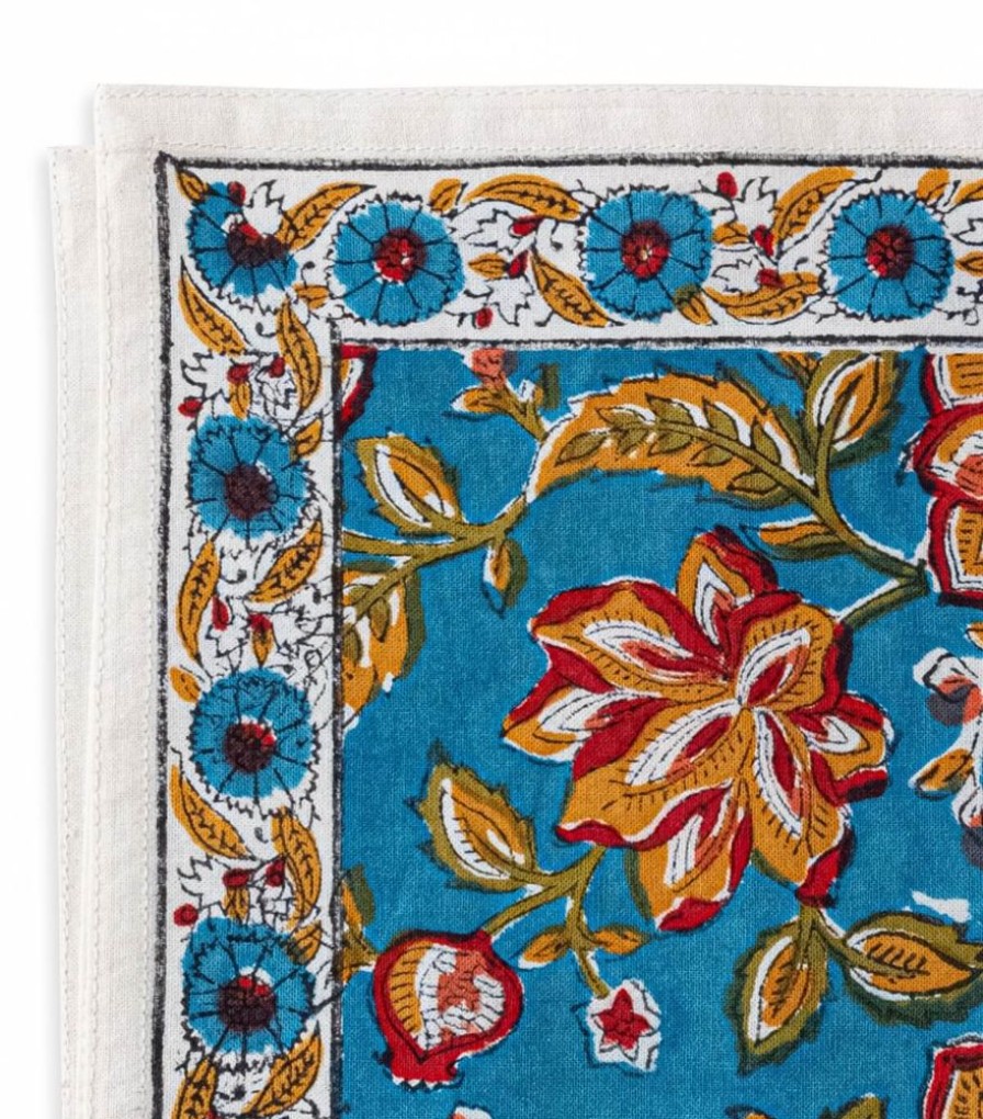 Linge De Table Jamini | Serviette De Table Rang Bleue