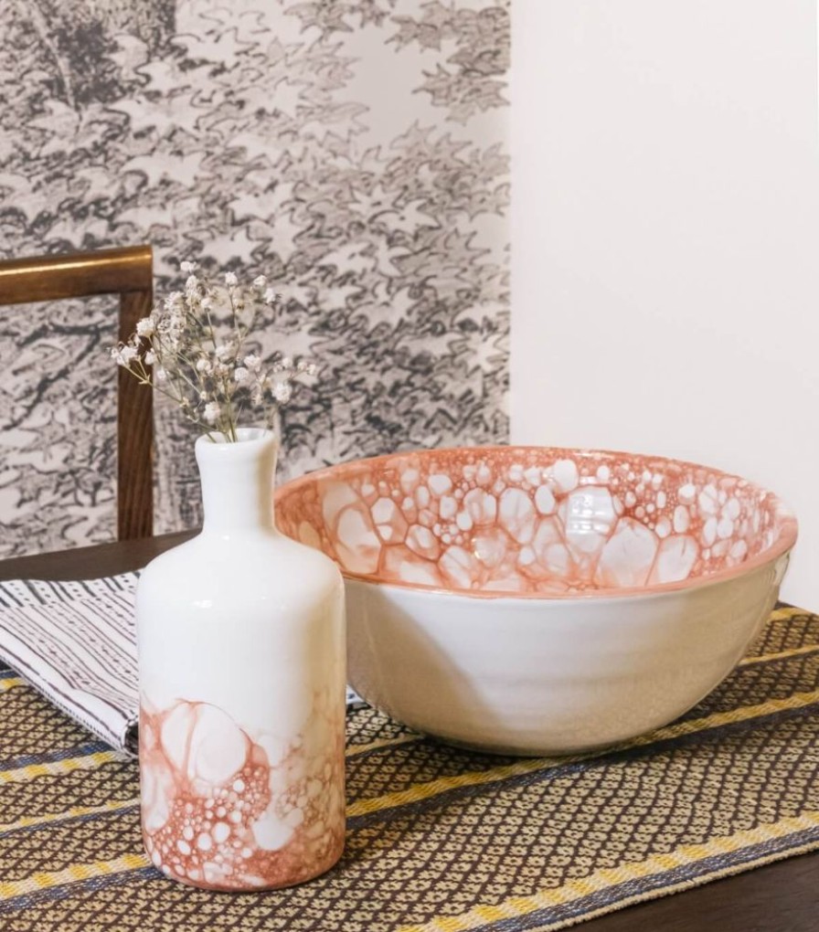 Deco & Linge De Maison Jamini | Saladier Ceramique Rouge