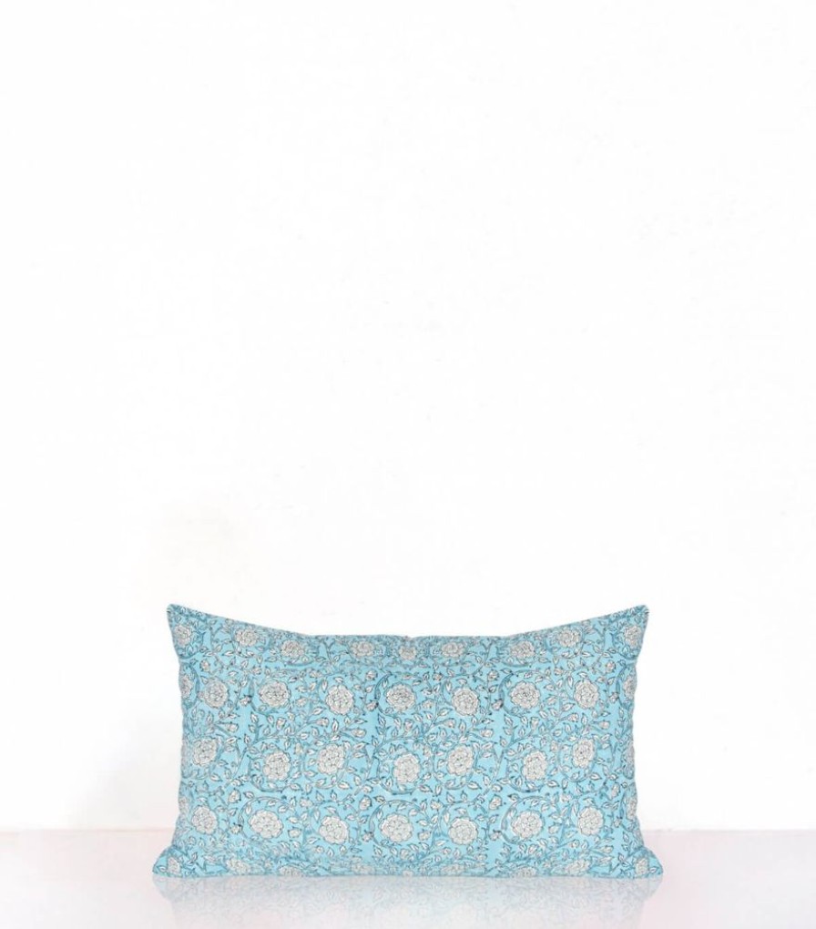 Deco & Linge De Maison Jamini | Bana Lvb Housse De Coussin Bleu Clair