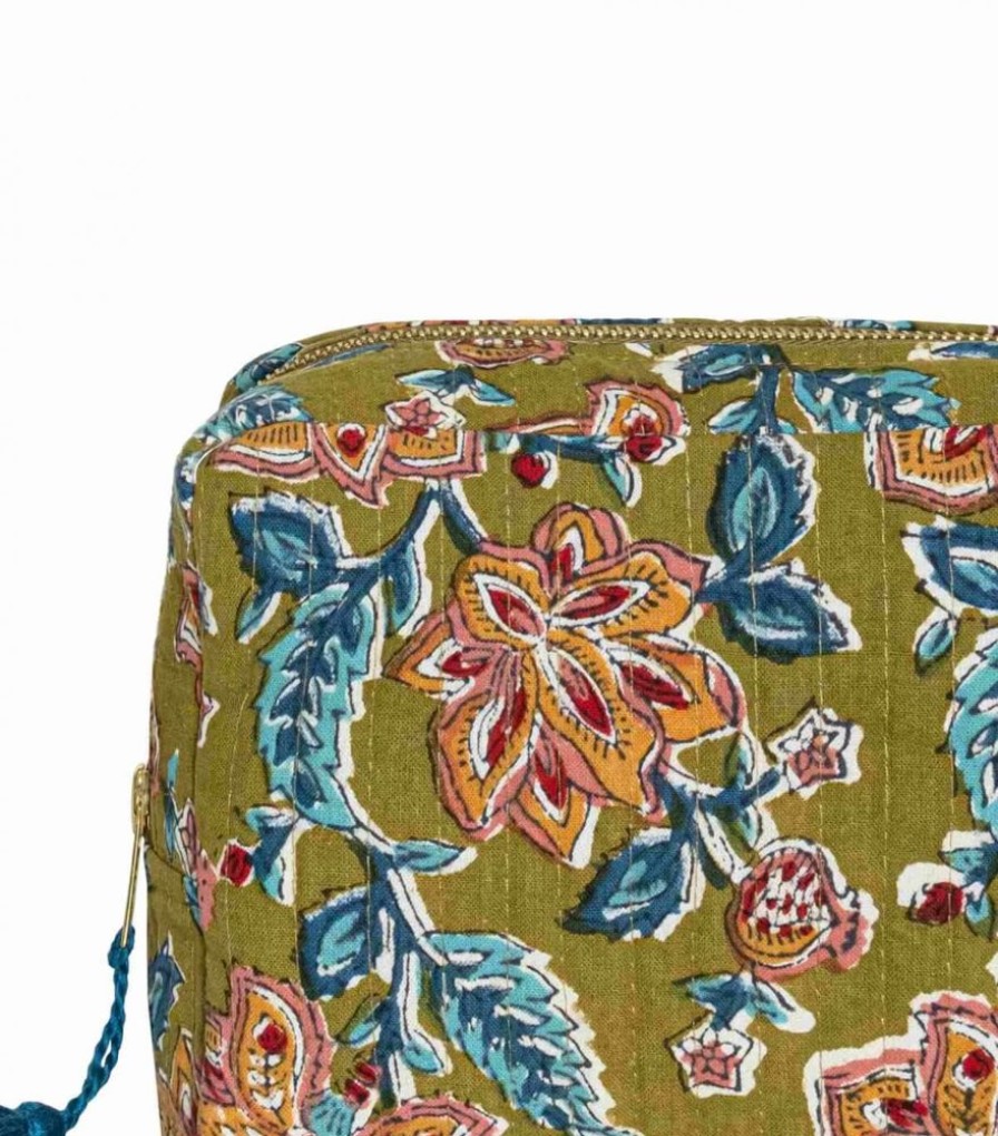 Sacs & Pochettes Jamini | Trousse A Maquillage Rang Vert Kaki