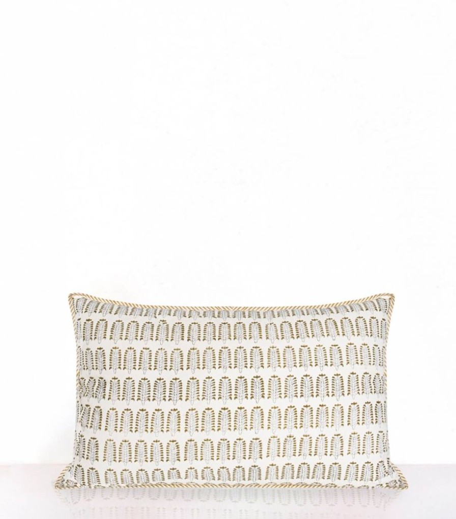 Deco & Linge De Maison Jamini | Housse De Coussin Rectangle Bootie Olive