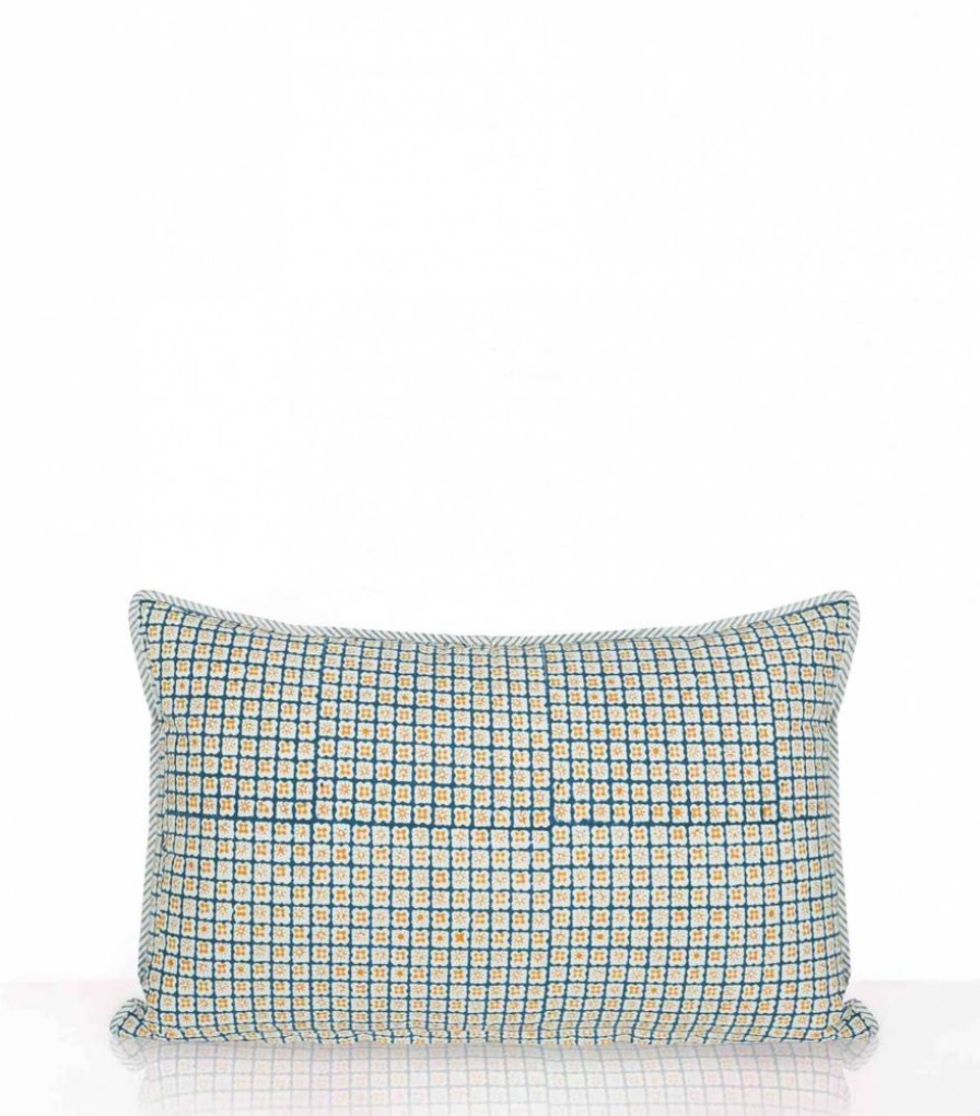 Deco & Linge De Maison Jamini | Housse De Coussin Rectangle Stripe Vert Pin