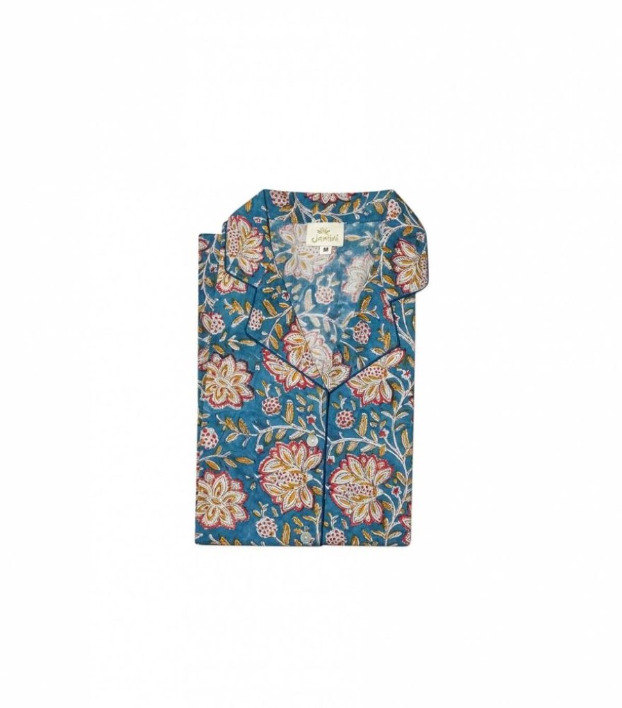 Mode Jamini | Pyjama Indien Louise Vert Pin