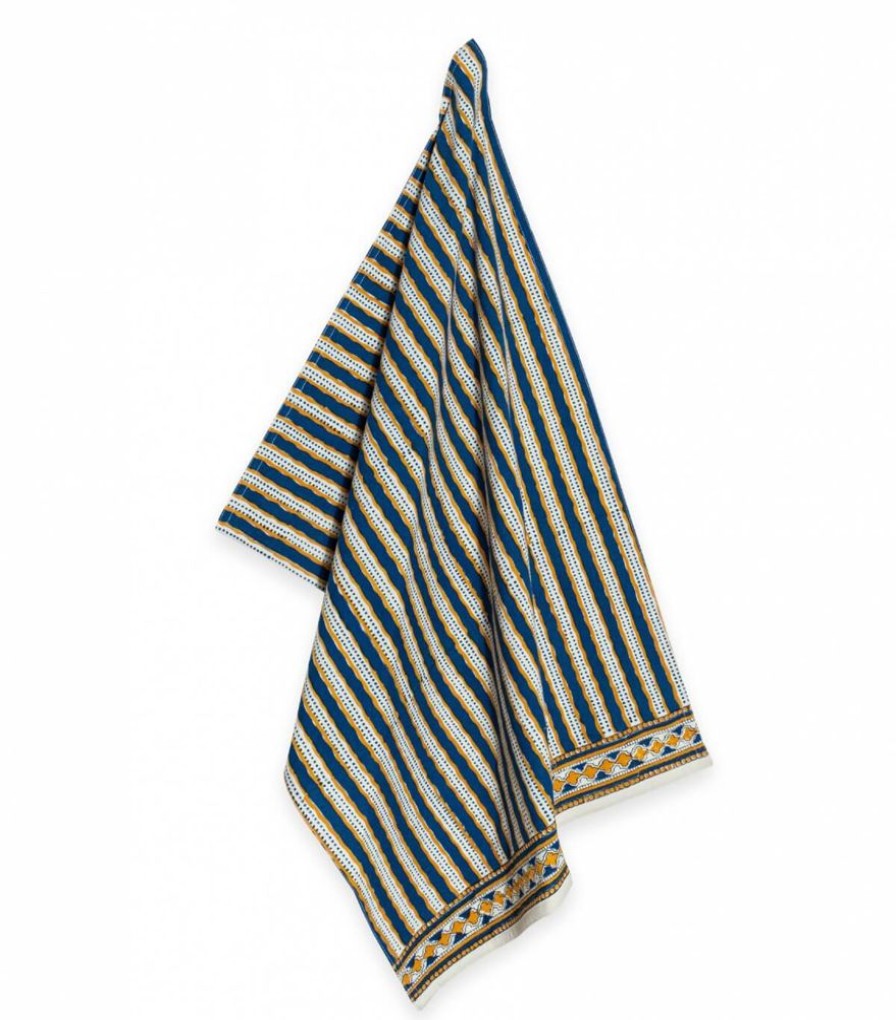 Linge De Table Jamini | Torchon De Cuisine Stripe Bronze