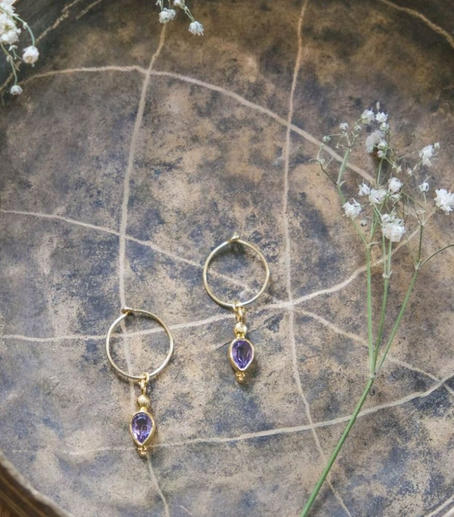 Mode Jamini | Dormeuses Amethyste