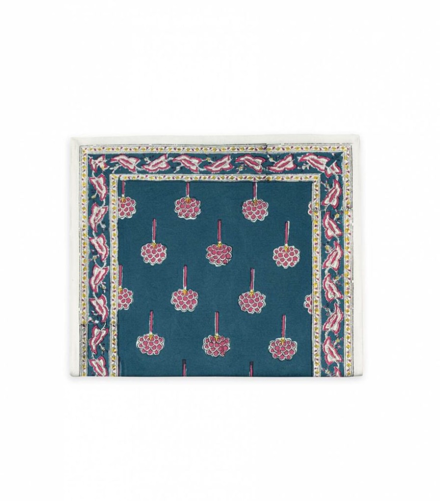 Linge De Table Jamini | Chemin De Table Rani Vert Pin