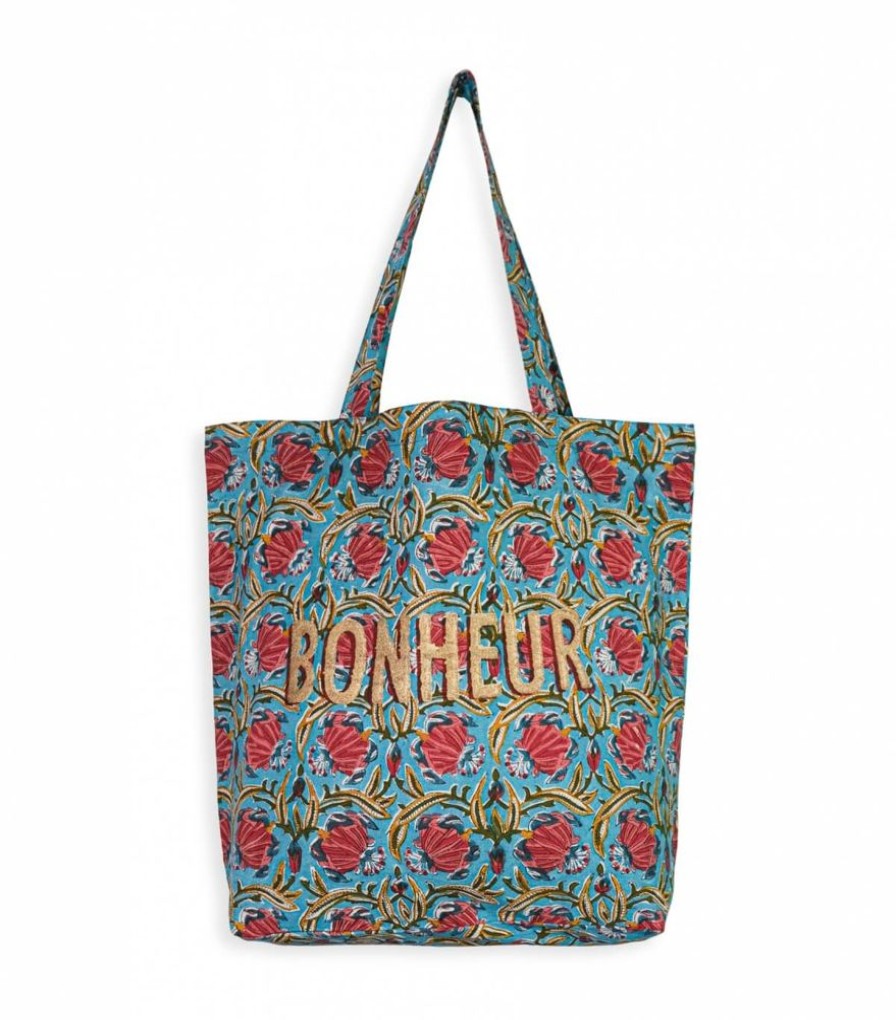 Sacs & Pochettes Jamini | Cabas Coton B Jaipur Bleu Clair
