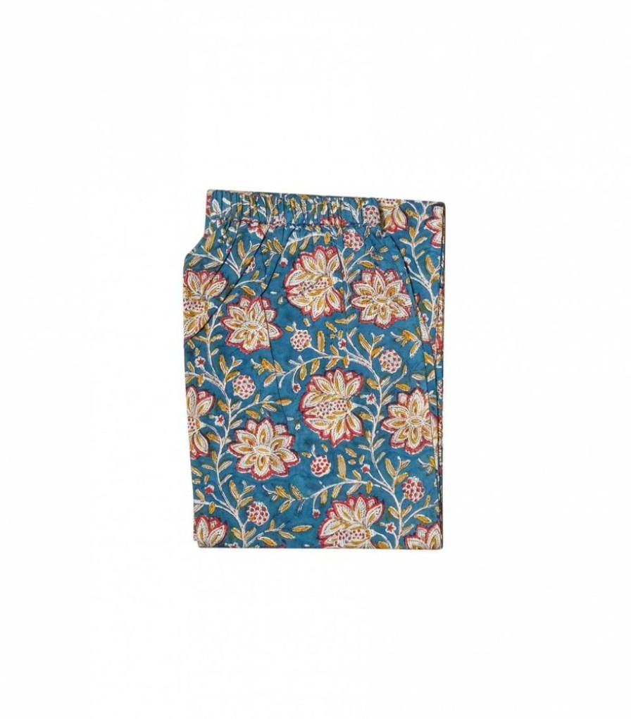 Mode Jamini | Pyjama Fleuri Louise Vert Pin