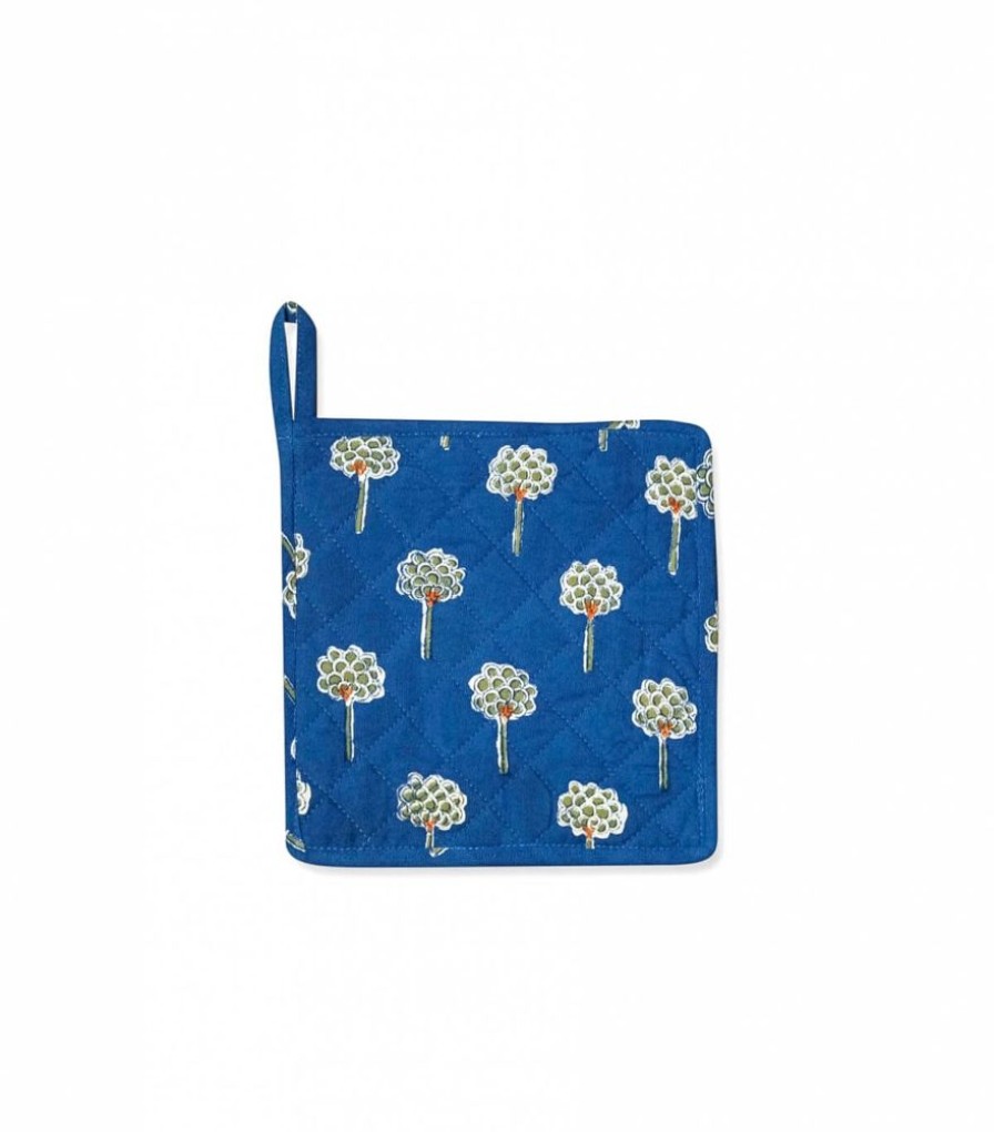 Linge De Table Jamini | Dessous De Plat Rani Bleu Nuit