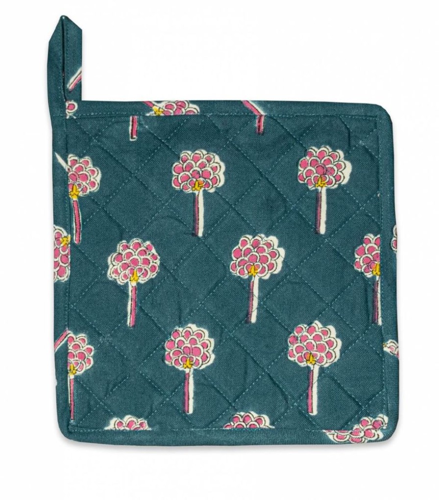 Linge De Table Jamini | Dessous De Plat Rani Vert Pin