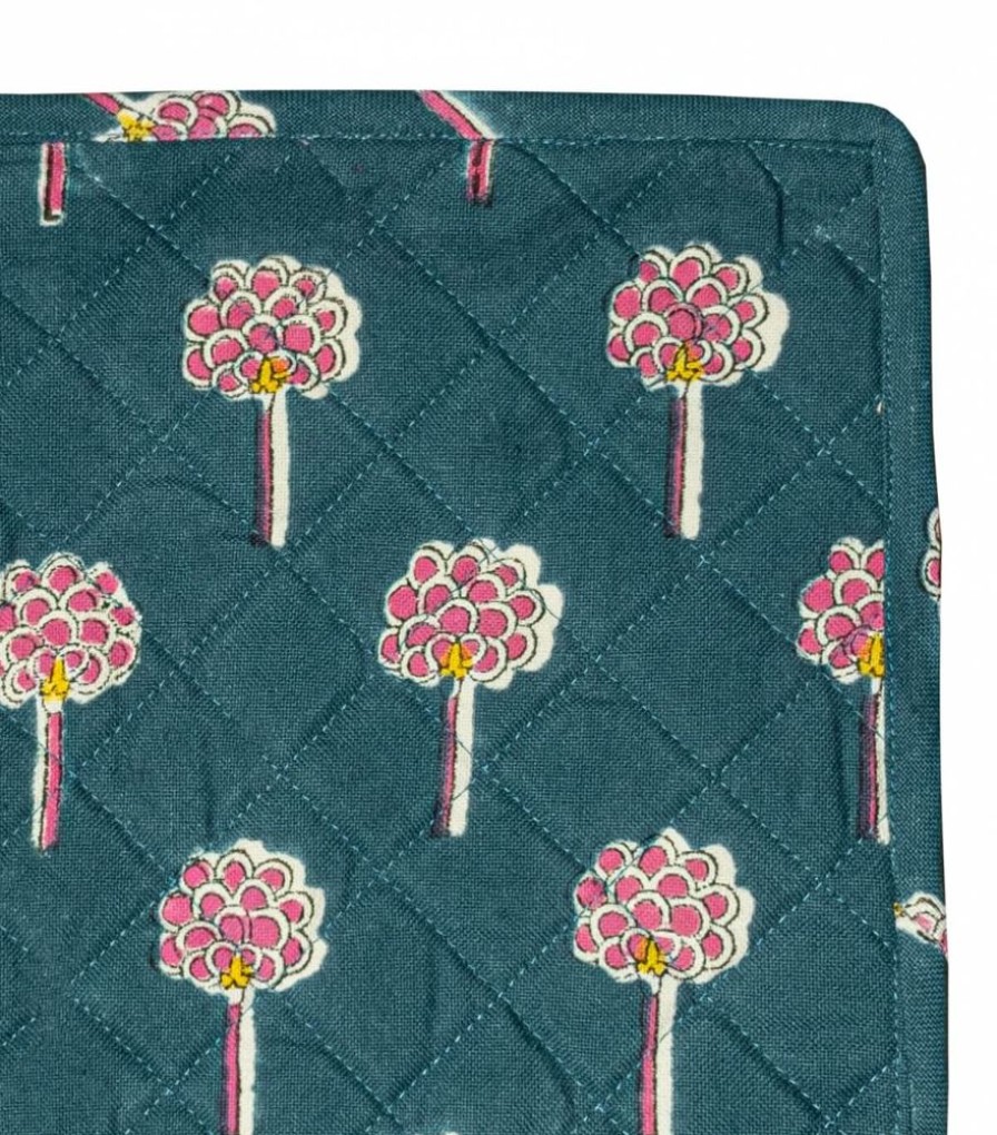 Linge De Table Jamini | Dessous De Plat Rani Vert Pin