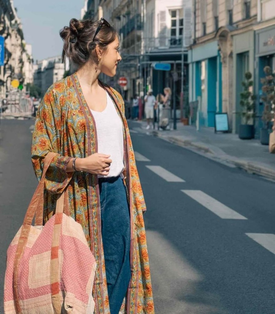 Sacs & Pochettes Jamini | Sac De Marche En Kantha