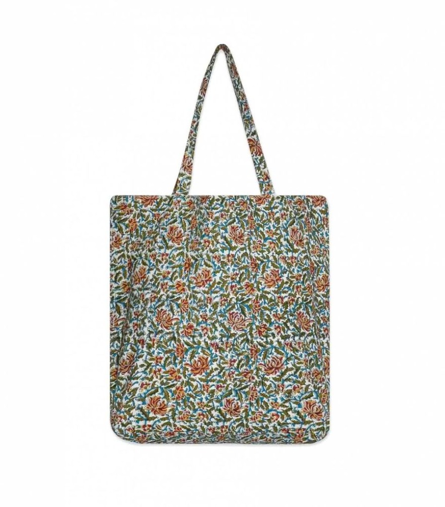 Sacs & Pochettes Jamini | Tote Bag Fleuri Lvb Reema Olive