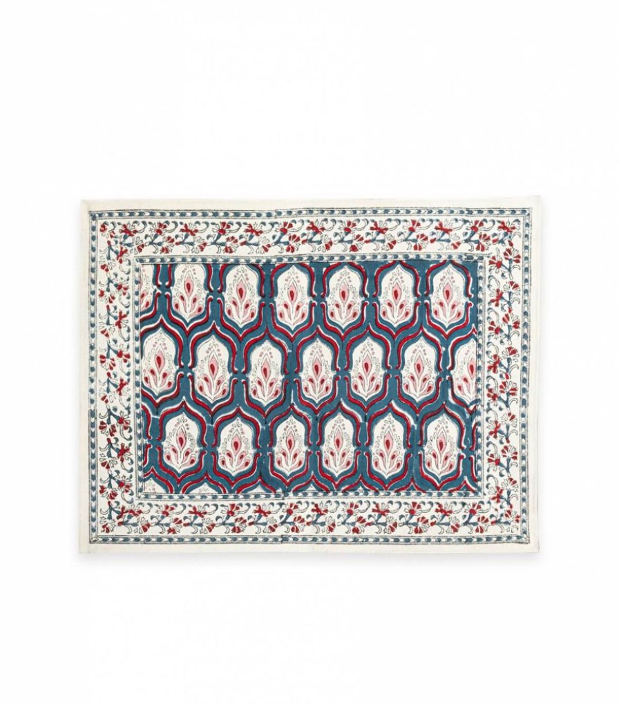 Linge De Table Jamini | Set De Table Pranjal Vert Pin