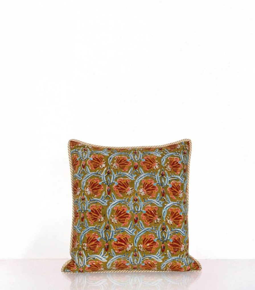 Deco & Linge De Maison Jamini | Housse De Coussin Jaipur Olive