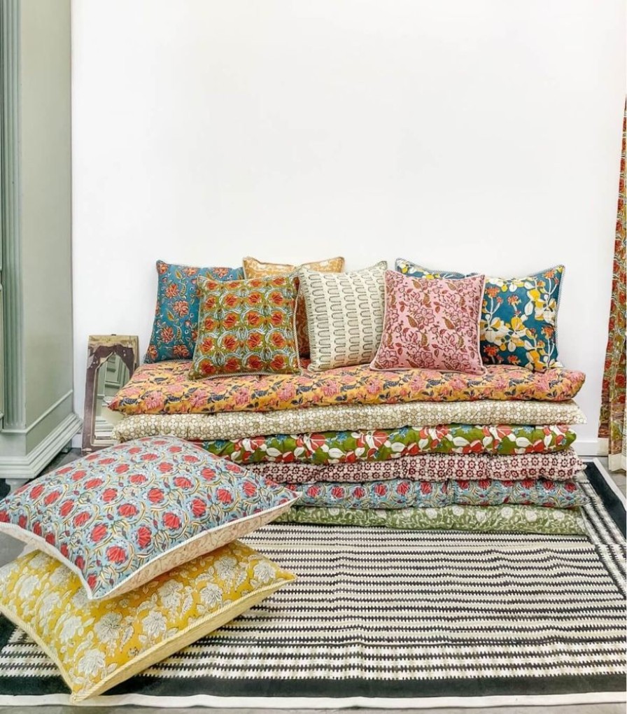 Deco & Linge De Maison Jamini | Housse De Coussin Jaipur Olive
