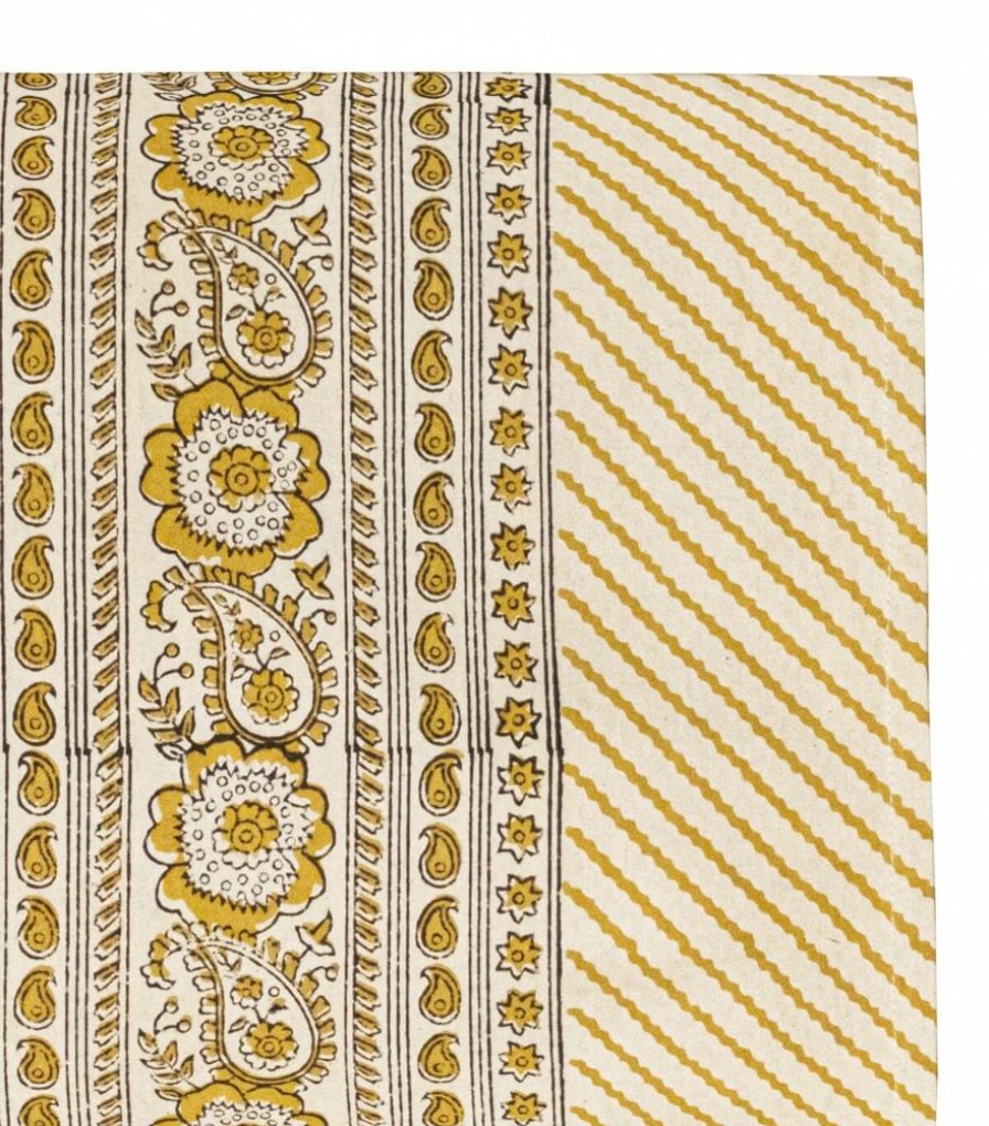 Linge De Table Jamini | Nappe Grand Format Moutarde Bagru