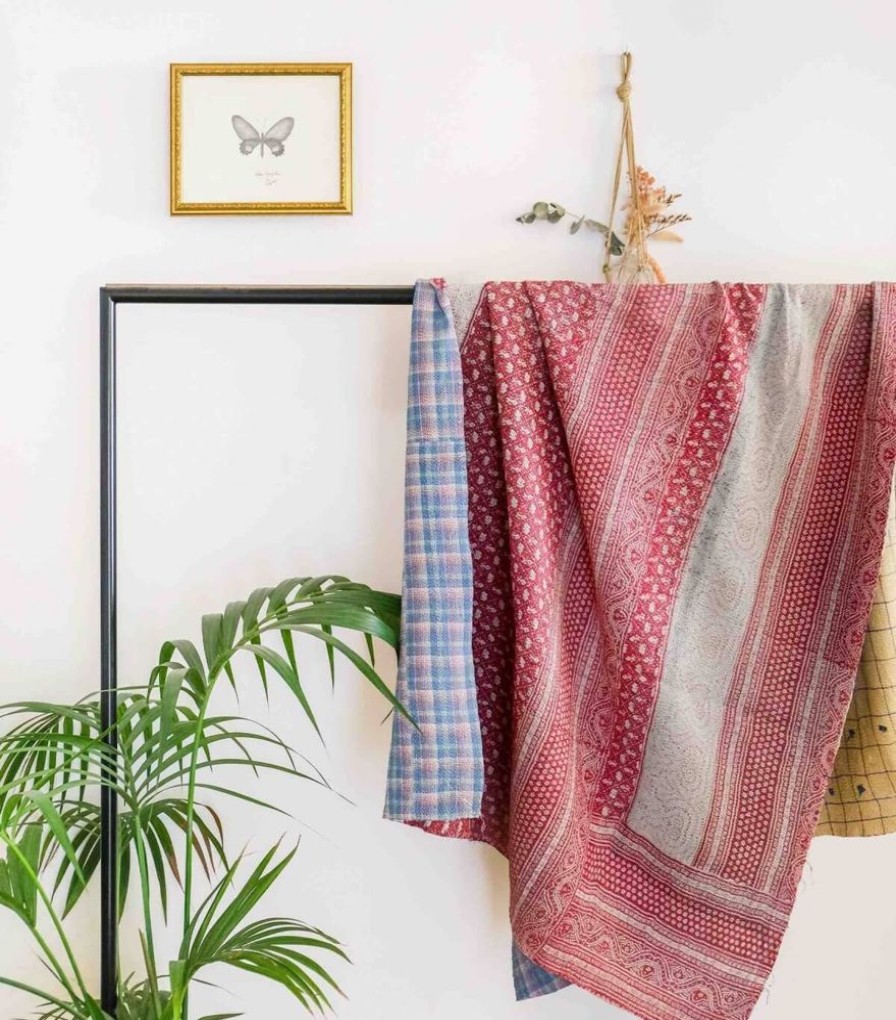 Deco & Linge De Maison Jamini | Plaid Vintage En Kantha
