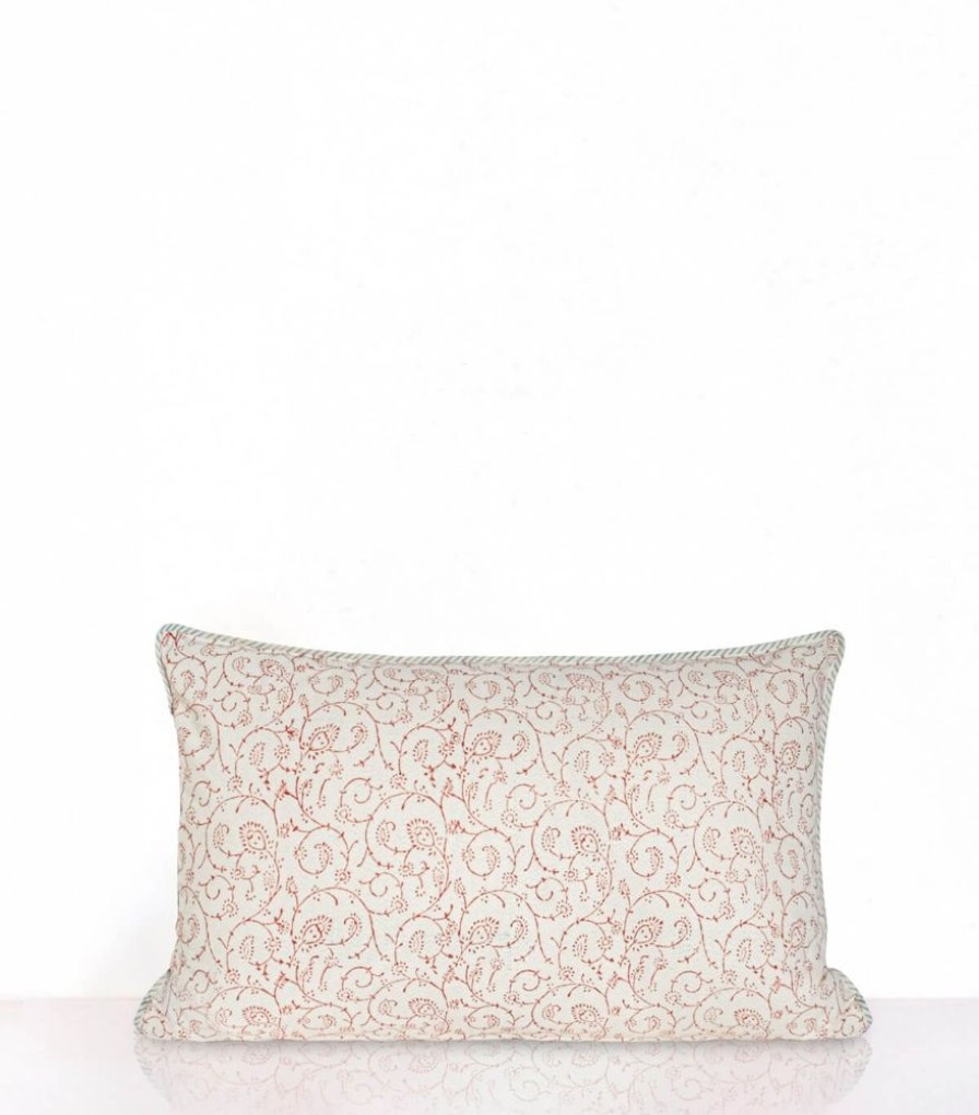Deco & Linge De Maison Jamini | Housse De Coussin Rectangulaire Jaipur Bleu Clair