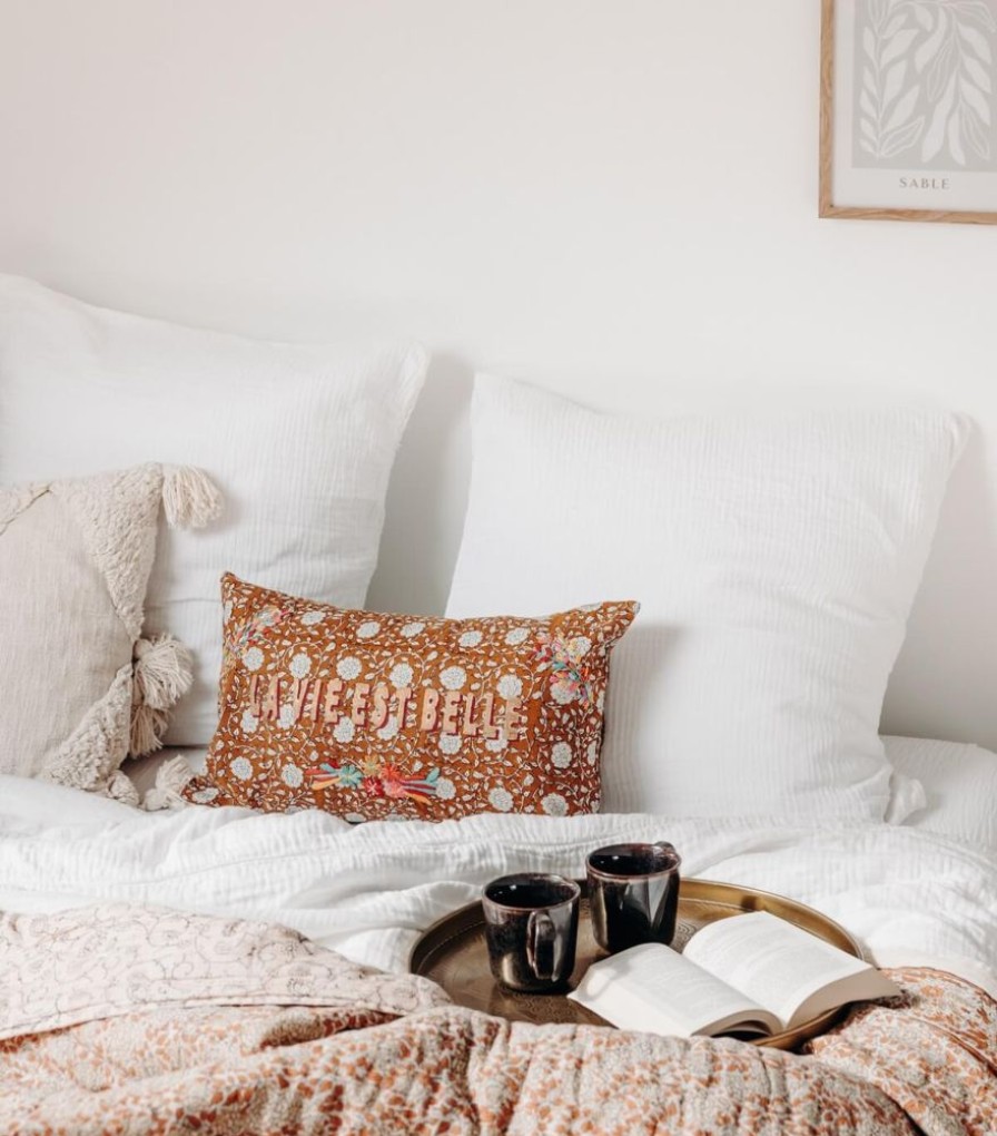 Deco & Linge De Maison Jamini | Housse De Coussin Bana Lvb Bronze