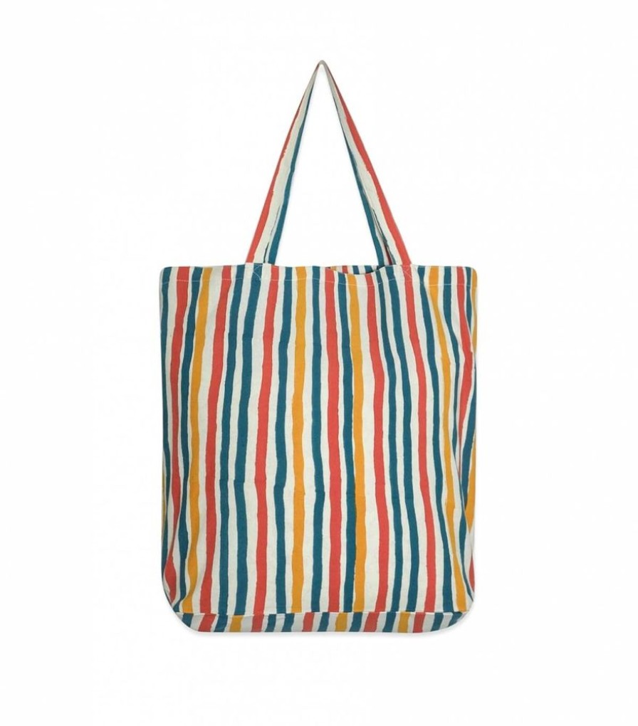 Sacs & Pochettes Jamini | Sac Cabas Lvb Multi Stripe Bronze