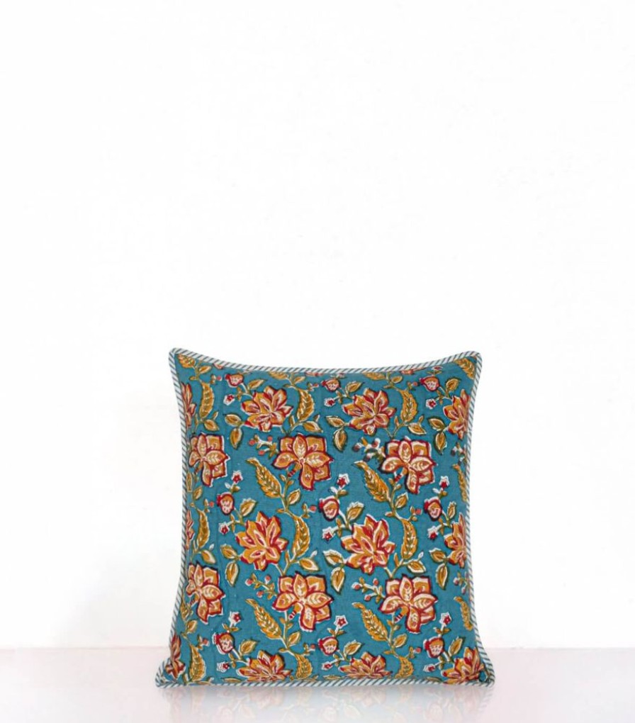 Deco & Linge De Maison Jamini | Housse De Coussin Rang Bleue