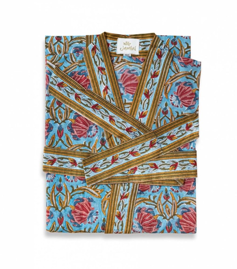 Mode Jamini | Kimono Jaipur Bleu Clair
